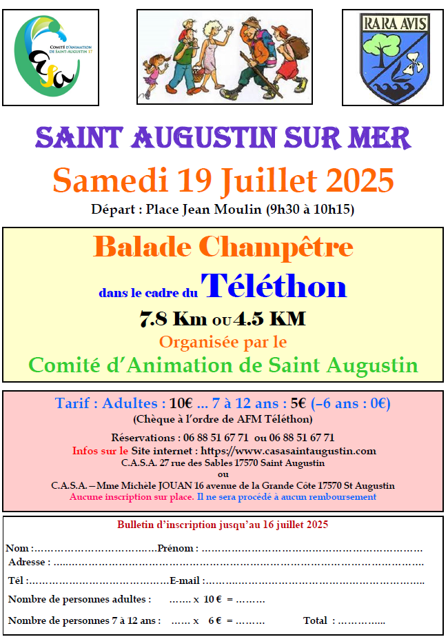 Balade champêtre dans le cadre du Téléthon