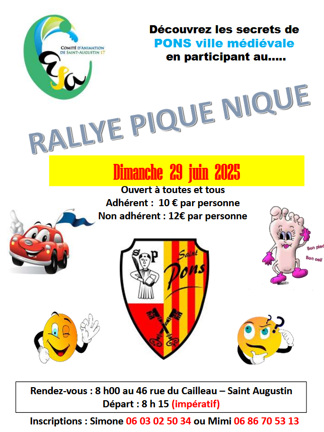 Rallye Pique-Nique 29 juin 2025
