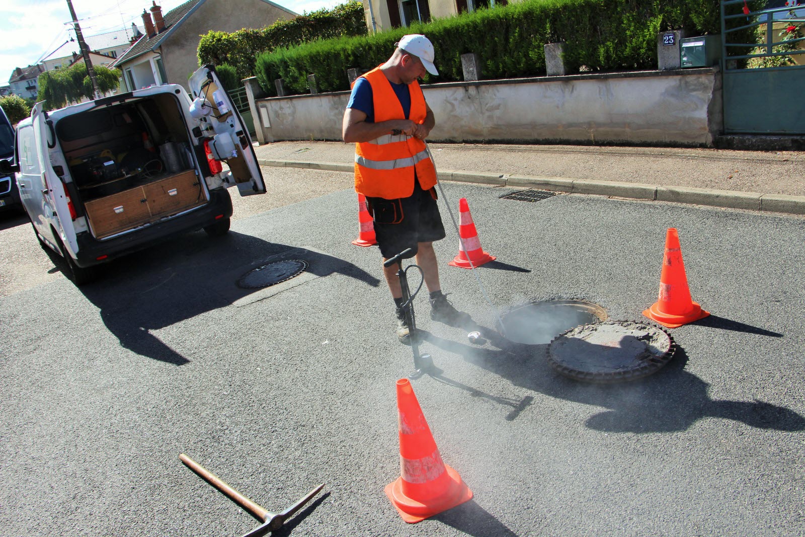Test à la fumée